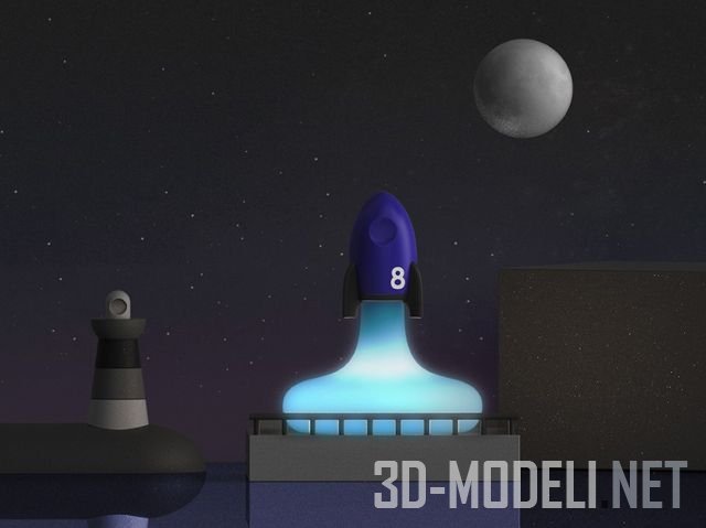 Игрушечная ракета Spaceship mood light, или необычный настольный светильник