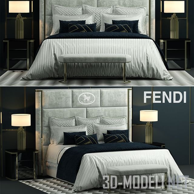 Кровать fendi casa montgomery