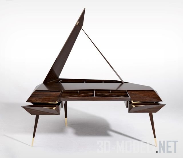 Письменный стол Intermodality, вдохновлен красотой рояля