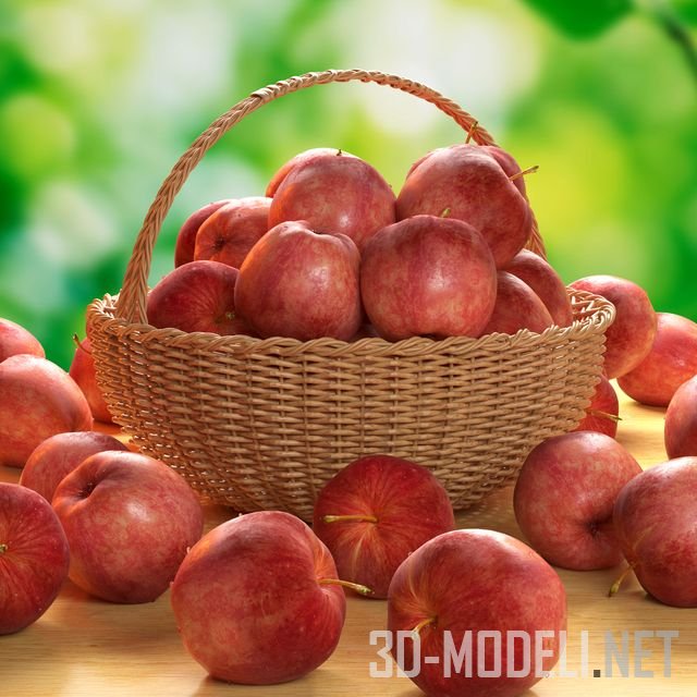 Яблоки В Корзине Фото