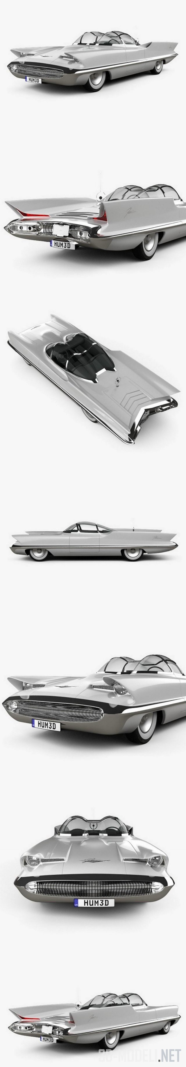 Ретро авто Lincoln Futura 1955
