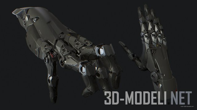 3D модель – Кибернетичиская кисть руки