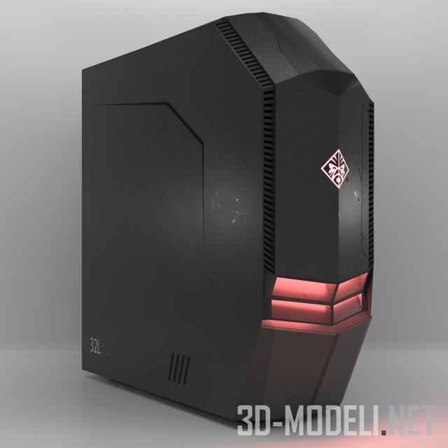 3D модель – Настольный ПК HP Omen 880