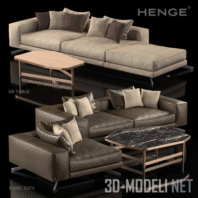 3d-модель Мебель X-One и Or Table