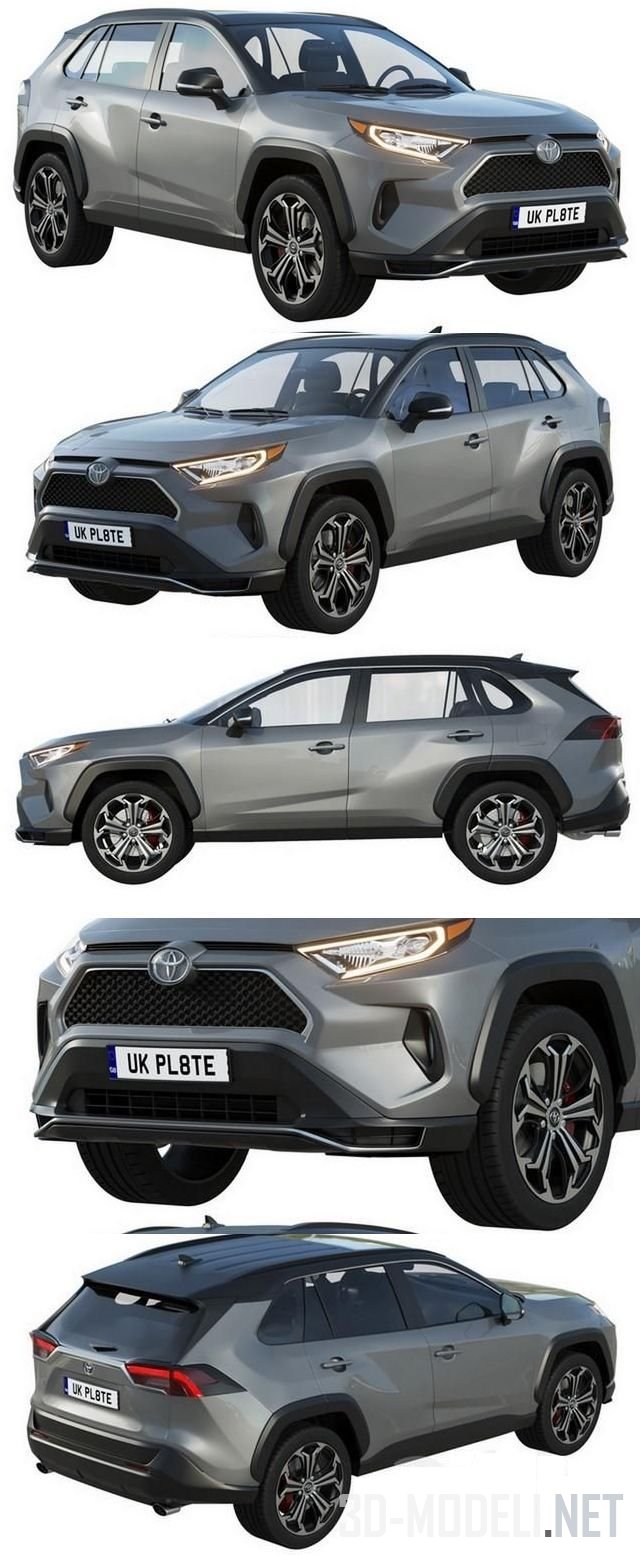 3D модель – Автомобиль Toyota RAV4 Prime 2021