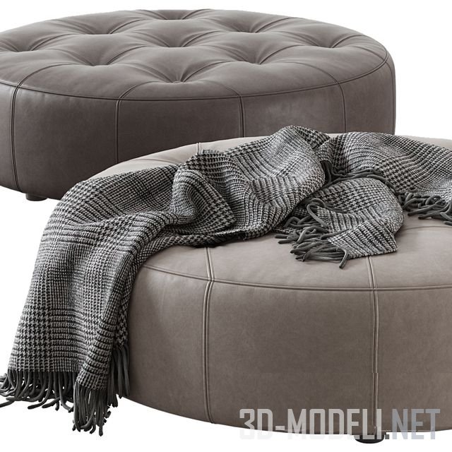 3D модель – Кожаный пуф Vivian Leathercraft