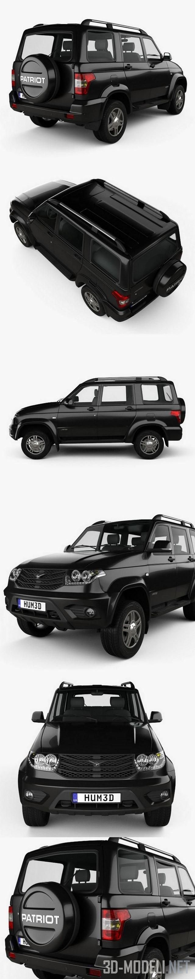 3D модель – Автомобиль UAZ Patriot 3163 5door 2014