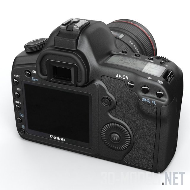 3D модель – Фотоаппарат Canon 5D