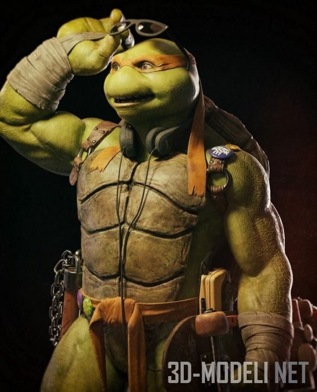 Персонаж TMNT Michelangelo