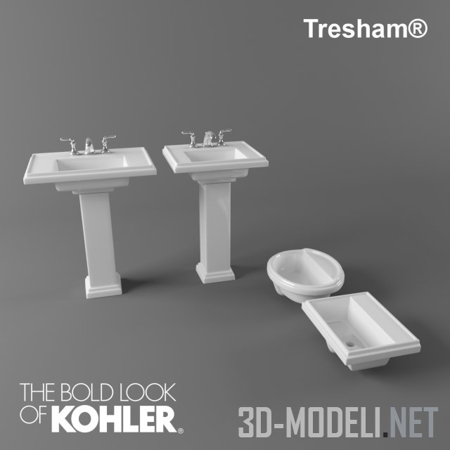 Классические раковины Tresham от Kohler