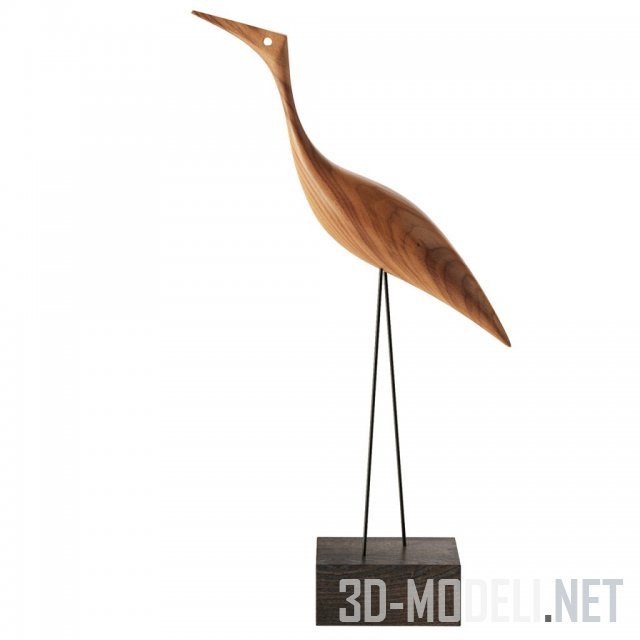 Птица-декор Beak Bird Tall Heron Warm Nordic