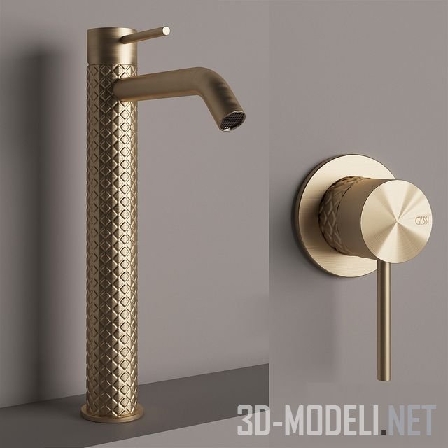 3D модель – Набор смесителей Gessi 316 INTRECCIO
