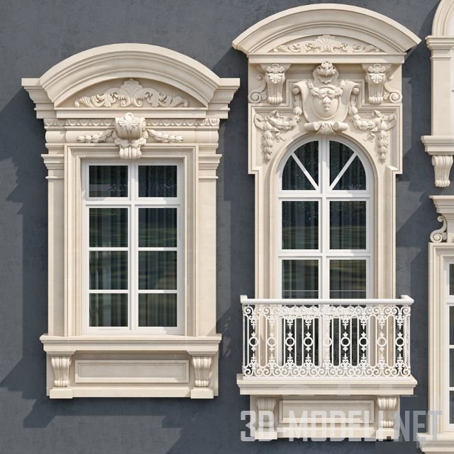 Четыре окна в стиле барокко