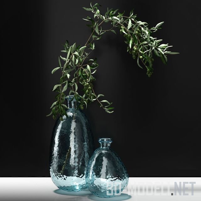 Оливковая ветка в вазе H&M