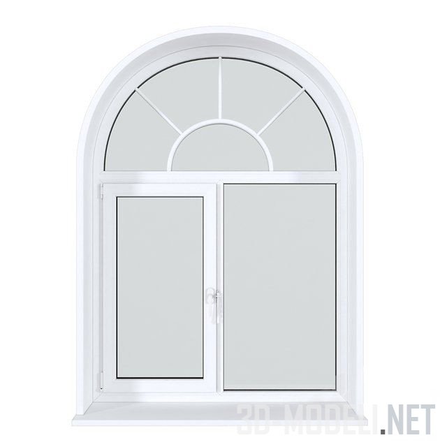 Металлопластиковое окно с аркой