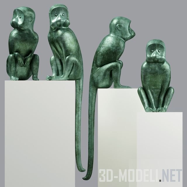 Скульптуры Singes II Monkeys от Lalanne