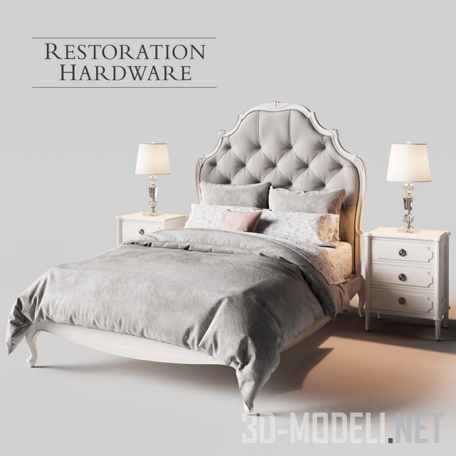 Кровать Restoration Hardware Paulette Tufted