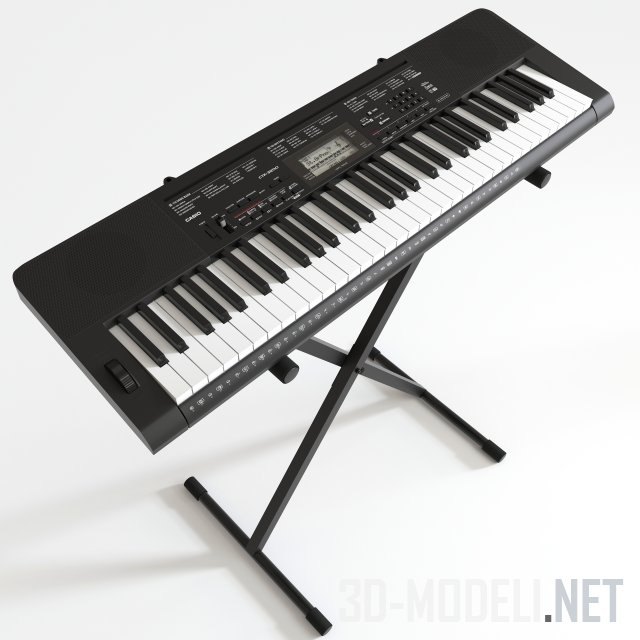 3D модель – Синтезатор для начинающих Casio CTK-3200