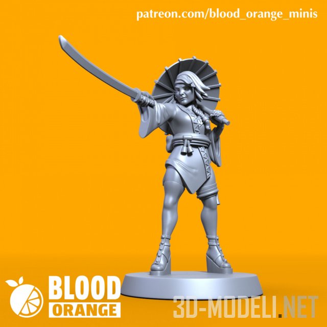 Kunoichi – Blood Orange Miniatures – Bonus Mini