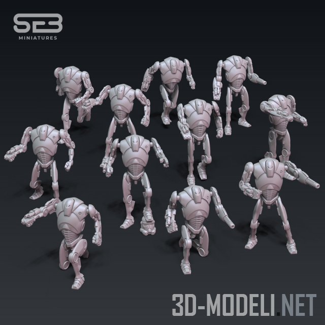 SEB Miniatures – Super Battledroids (B2 Modular Kit)