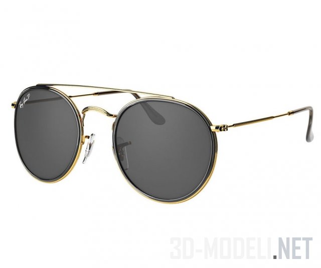 Очки Double Bridge Sunglasses Gold от RayBan