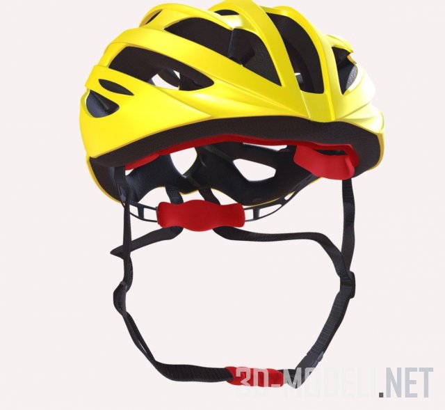 Желтый велосипедный шлем