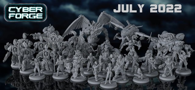 Cyber Forge – Character Pack July 2022 – Printable