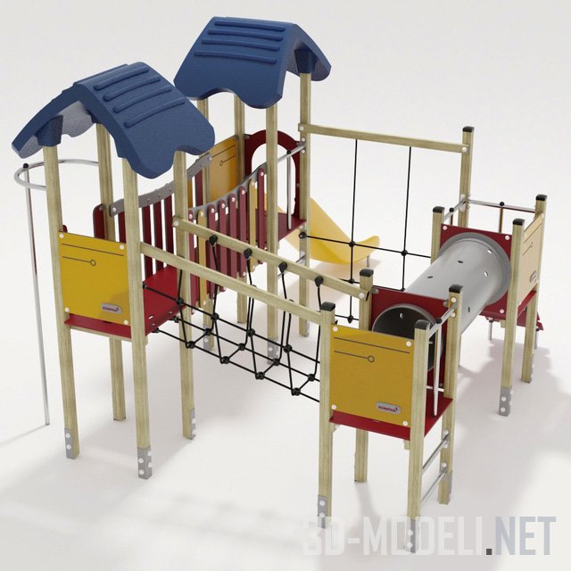 3D модель – Детская игровая площадка от KOMPAN