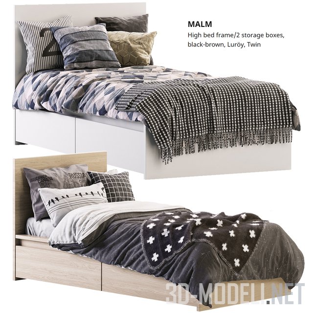 Односпальная кровать MALM от IKEA