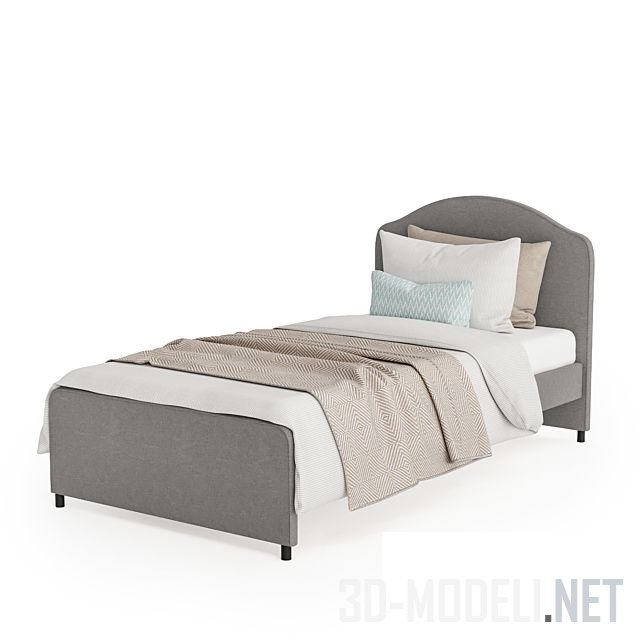 3D модель – Односпальная кровать Hauga из IKEA
