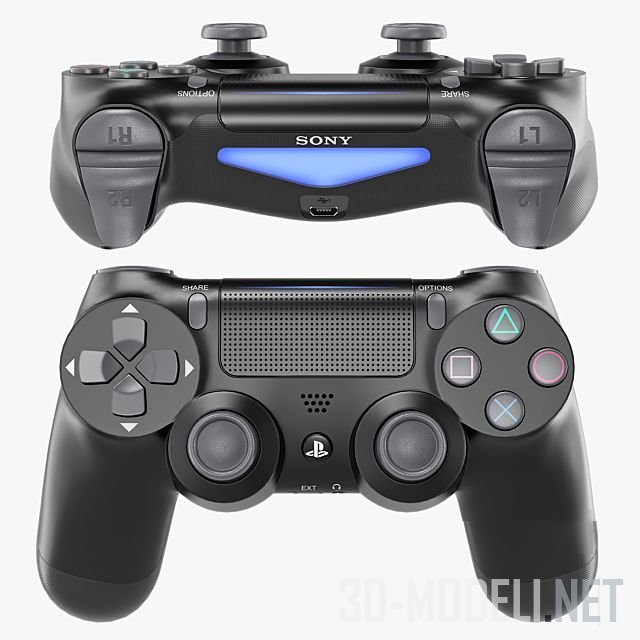 3D модель – Игровая консоль Sony PS4 Pro VR