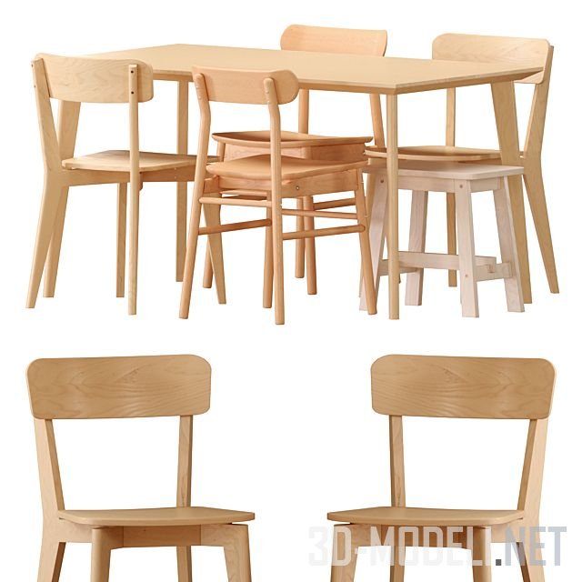 Набор мебели от IKEA (LISABO, RONNING, NORRAKER)