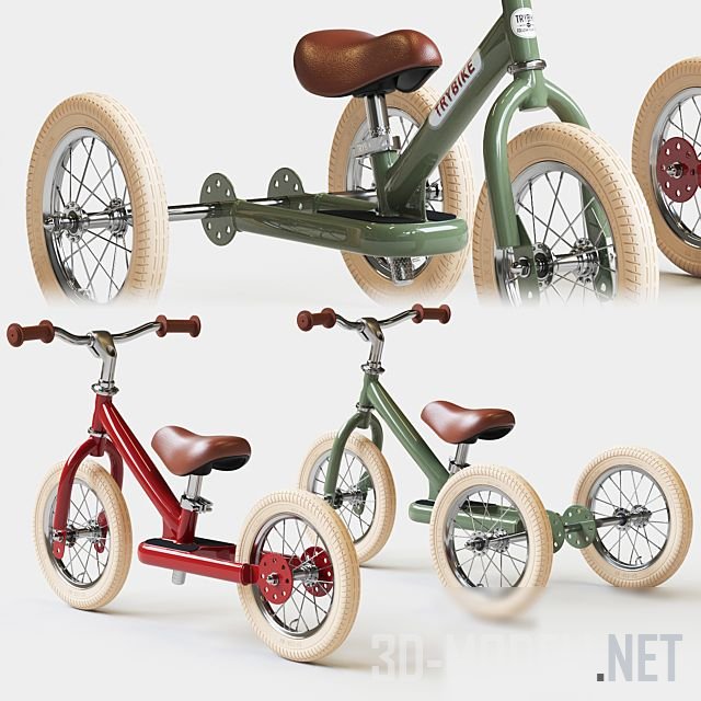 3D модель – Трехколесный велосипед Trybike