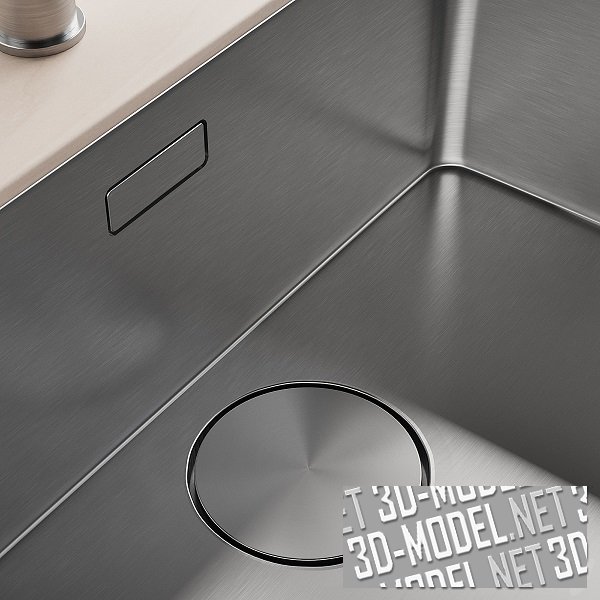 3D модель – Кухонная мойка 101 FRANKE Mythos MYX