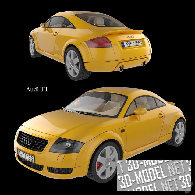 Желтый Audi TT