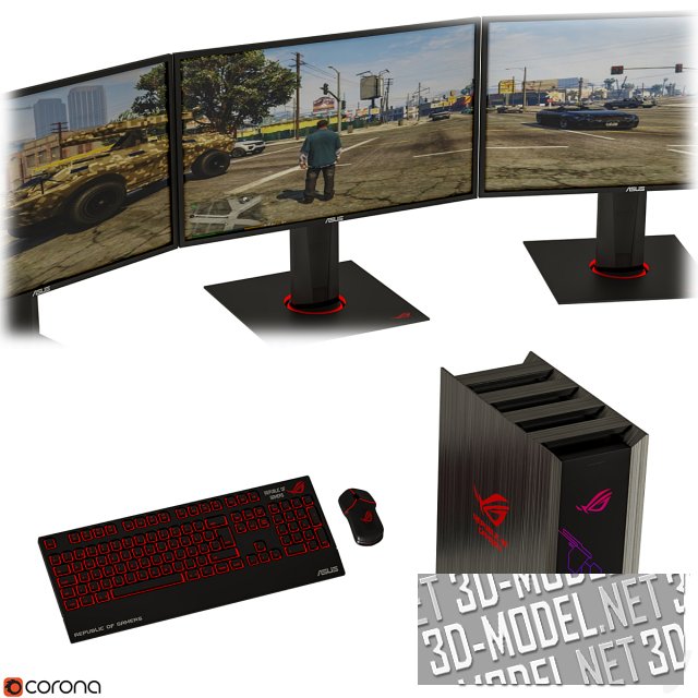 3D модель – Компьютер Asus Gaming Collection 2