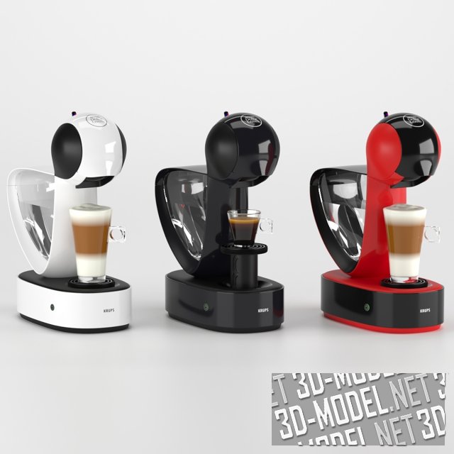 3D модель Кофемашина Nescafe Dolce Gusto Krups Infinissima