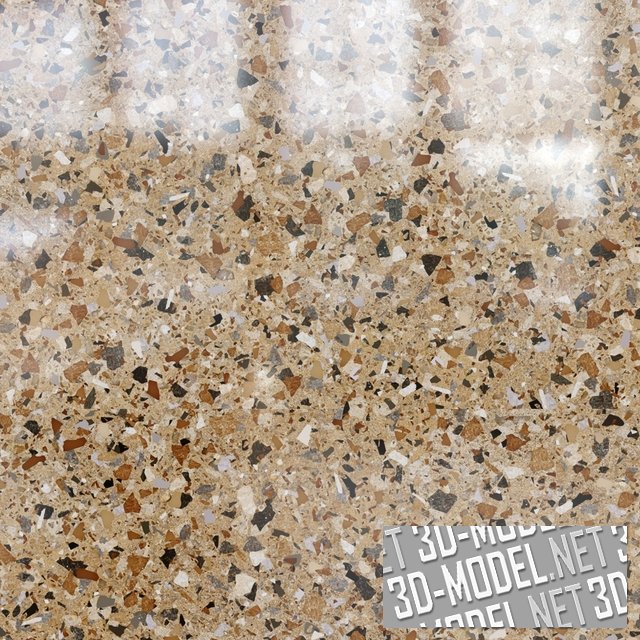 3D модель – Плитка Terrazzo Marble в 5 вариантах