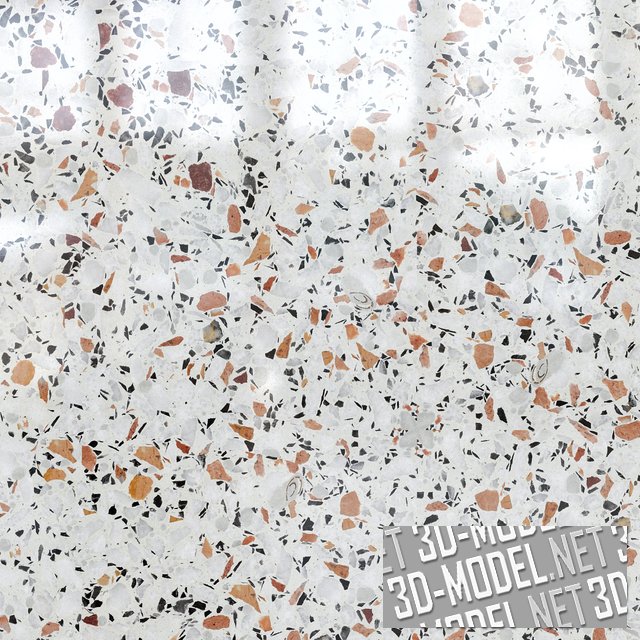 3D модель – Плитка Terrazzo Marble в 5 вариантах