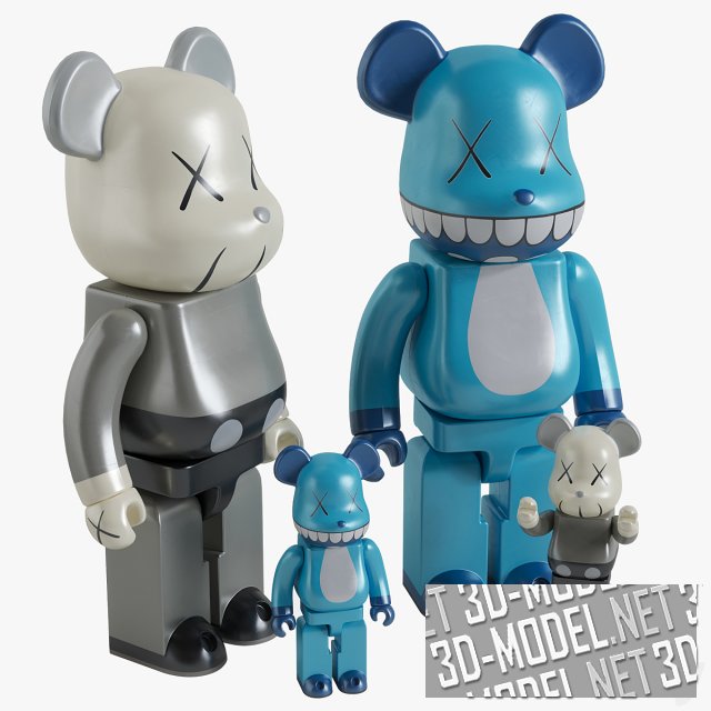 3D модель – Фигурки Bearbrick KAWS
