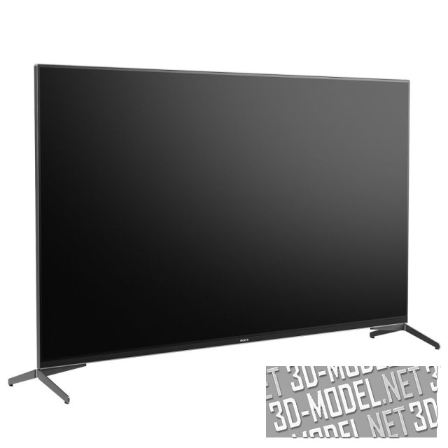 3D модель – Смарт-телевизоры Ultra HD 4K от Sony