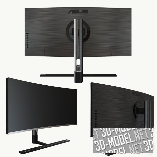 3D модель – Современный монитор ASUS ProArt PA34VC