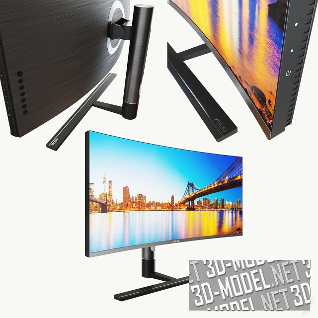 3D модель – Современный монитор ASUS ProArt PA34VC