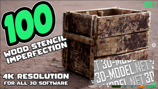[Текстуры] MEGA PACK - 100 Practical and useful WOOD Stencil imperfection