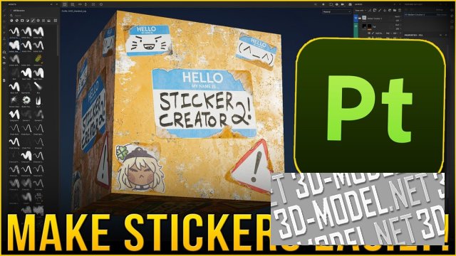 [Substance плагин] Substance Painter Sticker Creator 2