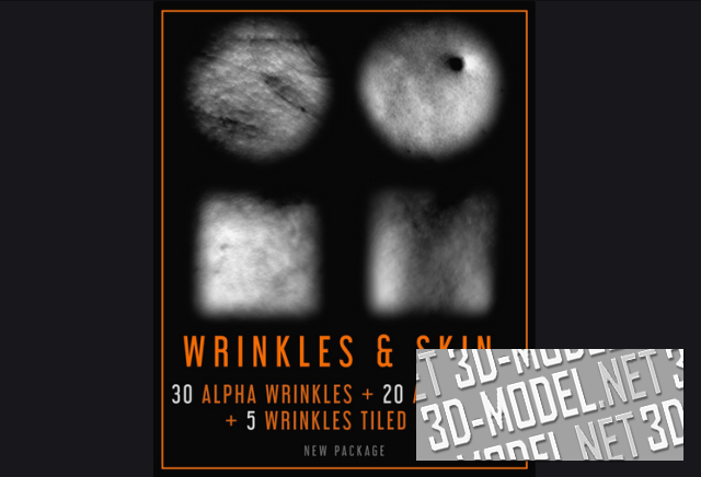 [Текстуры] Wrinkles and Alpha Skin Textures