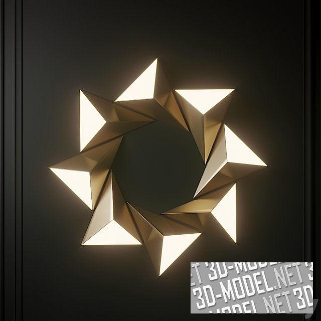3D модель – Настенный светильник Tetra от CVL Luminaires