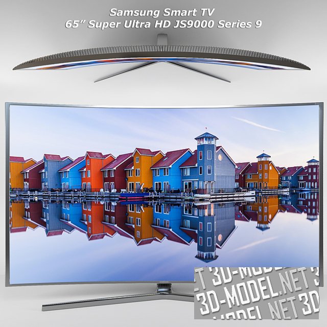 3d модель Телевизор Samsung 65 Suhd 4k Curved Smart Tv Js9000 5710