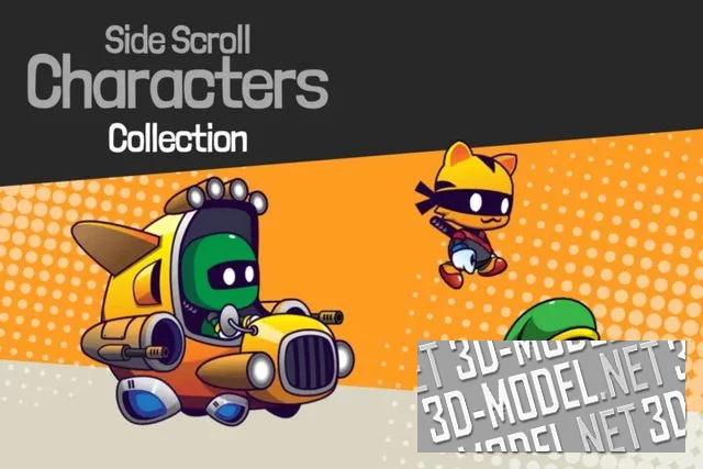 3 Animated Characters 2D Asset Pack