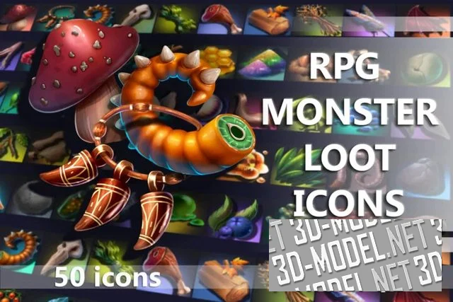 RPG Monster loot Icons